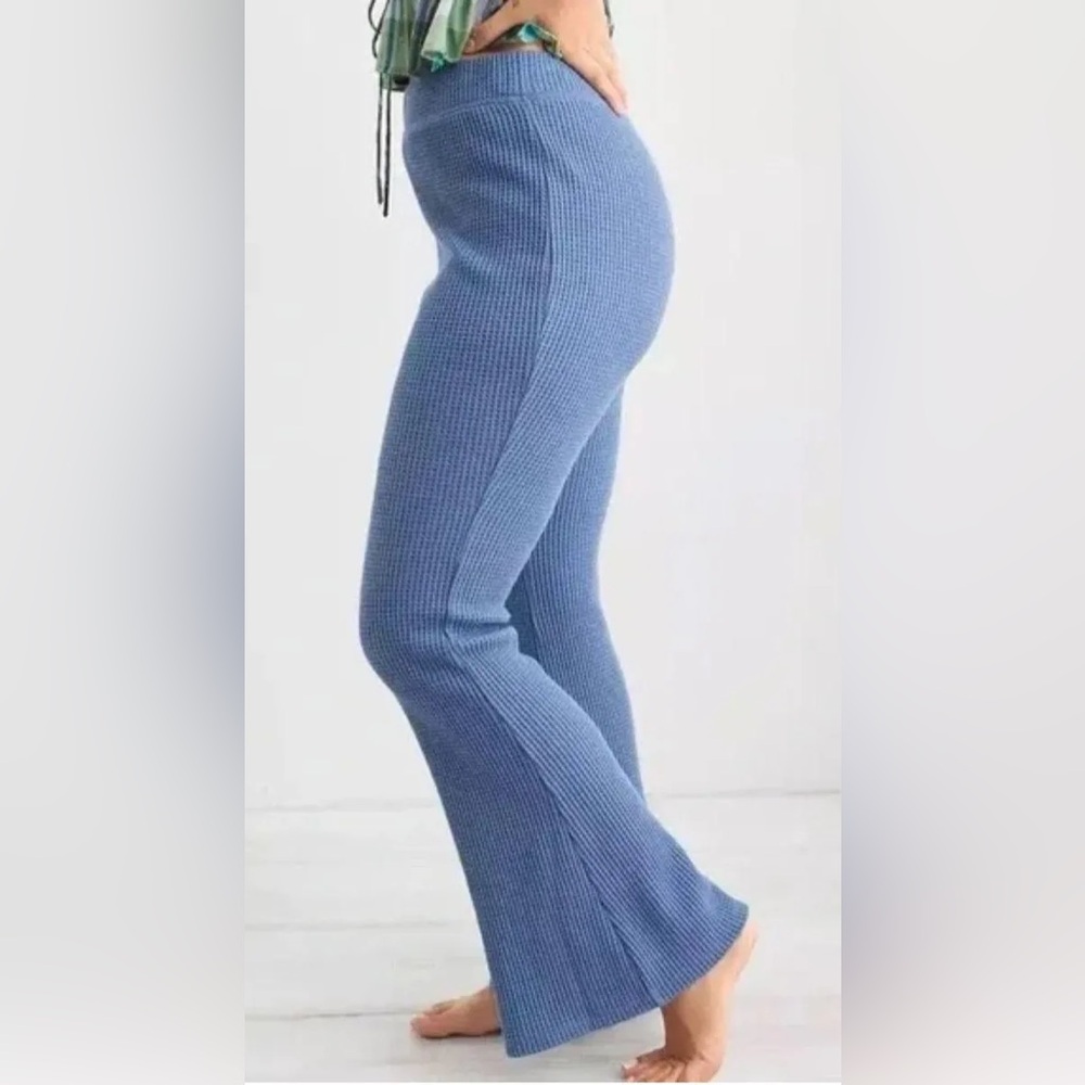 Aerie waffle flare pants